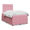 Image de Boxspring met matras fluweel roze 120x190 cm3292291
