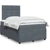 Image de Boxspring met matras fluweel donkergrijs 120x200 cm3292311