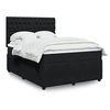 Image de Boxspring met matras fluweel zwart 140x200 cm3292366