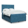 Image de Boxspring met matras fluweel donkerblauw 160x200 cm3292386