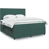 Image de Boxspring met matras fluweel donkergroen 180x200 cm3292409