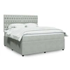 Image de Sommier à lattes de lit et matelas Gris clair 180x200cm Velours 3292412