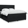 Image de Boxspring met matras fluweel zwart 200x200 cm3292432