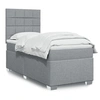 Image de Sommier à lattes de lit avec matelas gris clair 80x200 cm tissu, lit, lit à plate-forme, lit à panneaux, meuble de 3292615