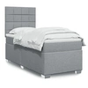 Image de Boxspring met matras stof lichtgrijs 90x190 cm3292643