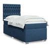 Image de Boxspring met matras stof blauw 90x190 cm3292656