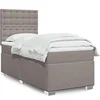 Image de Sommier à lattes de lit avec matelas Taupe 90x190 cm Tissu, lit, lit à plate-forme, lit à panneaux, meuble de chambre 3292661