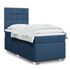 Image de Boxspring met matras stof blauw 90x200 cm3292677