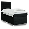 Image de Sommier à lattes de lit avec matelas Noir 100x200 cm Tissu, lit, lit à plate-forme, lit à panneaux, meuble de chambre 3292701