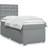 Image de Boxspring met matras stof lichtgrijs 100x200 cm3292713