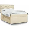 Image de Boxspring met matras stof cràmekleurig 140x190 cm3292795
