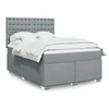Image de Boxspring met matras stof lichtgrijs 140x190 cm3292797