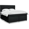 Image de Boxspring met matras stof zwart 180x200 cm3292876