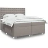 Image de Boxspring met matras stof taupe 200x200 cm3292913