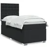 Image de Sommier à lattes de lit avec matelas Noir 90x200 cm Similicuir 3293004