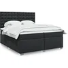 Image de Boxspring met matras kunstleer zwart 200x200 cm3293036