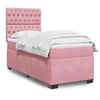 Image de Boxspring met matras fluweel roze 80x200 cm3293073