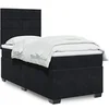 Image de Sommier à lattes de lit avec matelas Noir 90x190 cm Velours, lit, lit à plate-forme, lit à panneaux, meuble de 3293088