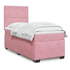 Image de Boxspring met matras fluweel roze 90x200 cm3293109