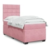 Image de Boxspring met matras fluweel roze 90x200 cm3293115