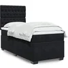 Image de Sommier à lattes de lit avec matelas Noir 90x200 cm Velours, lit, lit à plate-forme, lit à panneaux, meuble de 3293118