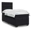 Image de Sommier à lattes de lit avec matelas Noir 90x200 cm Velours, lit, lit à plate-forme, lit à panneaux, meuble de 3293124