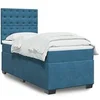 Image de Boxspring met matras fluweel blauw 90x200 cm3293126