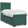 Image de Sommier à lattes de lit avec matelas Vert foncé 100x200 cm, lit, lit à plate-forme, lit à panneaux, meuble de chambre 3293137