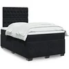 Image de Sommier à lattes de lit avec matelas Noir 120x200 cm Velours, lit, lit à plate-forme, lit à panneaux, meuble de 3293190