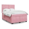 Image de Boxspring met matras fluweel roze 140x190 cm3293205