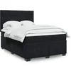 Image de Sommier à lattes de lit avec matelas Noir 140x190 cm Velours, lit, lit à plate-forme, lit à panneaux 3293208