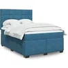Image de Boxspring met matras fluweel blauw 140x190 cm3293210