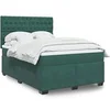 Image de Boxspring met matras fluweel donkergroen 140x190 cm3293215