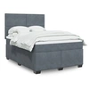Image de Boxspring met matras fluweel donkergrijs 140x200 cm3293225