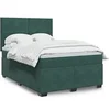 Image de Boxspring met matras fluweel donkergroen 140x200 cm3293227