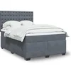 Image de Boxspring met matras fluweel donkergrijs 140x200 cm3293243