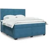 Image de Boxspring met matras fluweel blauw 180x200 cm3293276