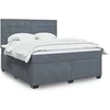 Image de Boxspring met matras fluweel donkergrijs 180x200 cm3293279