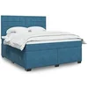 Image de Boxspring met matras fluweel blauw 180x200 cm3293282