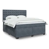 Image de Boxspring met matras fluweel donkergrijs 180x200 cm3293291