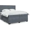 Image de Sommier à lattes de lit et matelas Gris foncé 200x200cm Velours, lit, lit à plate-forme, lit à panneaux 3293297