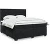 Image de Boxspring met matras fluweel zwart 200x200 cm3293304