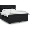 Image de Boxspring met matras fluweel zwart 200x200 cm3293310