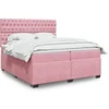 Image de Boxspring met matras fluweel roze 200x200 cm3293313