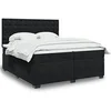 Image de Boxspring met matras fluweel zwart 200x200 cm3293316