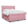Image de Boxspring met matras fluweel roze 200x200 cm3293319
