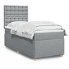 Image de Boxspring met matras stof lichtgrijs 80x200 cm3293421