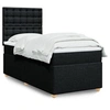 Image de Sommier à lattes de lit et matelas Noir 80x200 cm Tissu 3293423