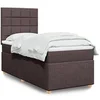 Image de Boxspring met matras stof donkerbruin 90x190 cm3293438