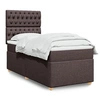 Image de Boxspring met matras stof donkerbruin 90x190 cm3293445